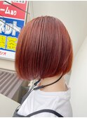 ＊インナーカラーショートボブダブルカラー新百合ヶ丘ハイトーン