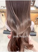 天使の艶カラー×ピンクベージュ