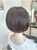 明るめ艶カラー　シアーアッシュカラー