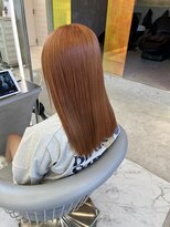 ロンドルーチェ 心斎橋(Lond luce)&nbsp;ダークアッシュ/ミディアムレイヤーカット［髪質改善/縮毛矯正］