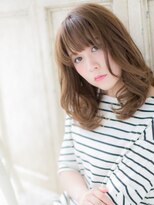 クオーレ ヘア アンジュ 水戸店(CUORE HAIR ange)&nbsp;水戸/イルミナカラー/インナーグレージュ/前髪/ピンクベージュc
