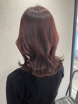 アジールヘア 所沢プロペ通り店(agir hair) レッドブラウンロング10代20代30代所沢