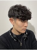 スペインカール原宿外国人風パーマスパイラルパーマフェード短髪