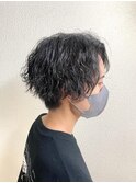 波巻スパイラルパーマメンズショートスタイル♪