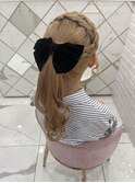 【ヘアメ】夏仕様！あみカチュポニーテール＊新井