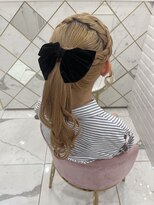 【ヘアメ】夏仕様！あみカチュポニーテール＊新井