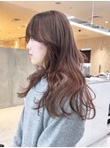 顔周りレイヤー韓国ヘア美髪ロング_ba541671