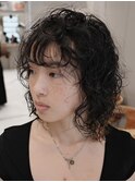 くせ毛カールパーマカーリーヘア
