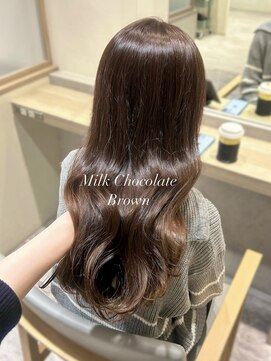 ラベスト キョウト(LOVEST) ふんわりミルクチョコレートブラウン*ゆる巻きロング