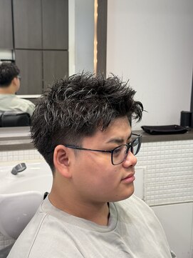 スカイシープレイス 錦糸町 黒髪スパイキーショート【錦糸町/理容室/メンズ/バーバー】