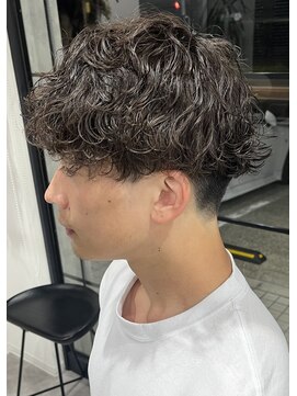 ネクストフォーヘアー(NEXT for hair) 波巻きスパイラル　メンズパーマ　ナチュラル