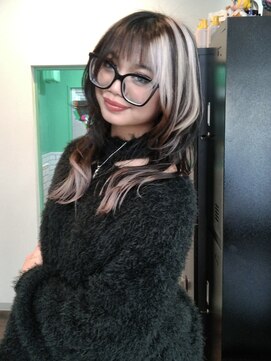 スリット(slit) フェイスフレーミング×デザインカラー