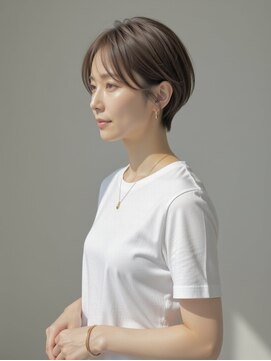 ゲイン(Gain) ショートカット・レイヤーカット×白髪ぼかし