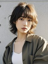 エイチ ウルフカット 大阪梅田(811)&nbsp;フェイスフレーミングルーツカラーネオウルフ天使の羽バングボブ