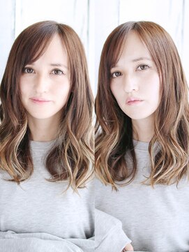 ラピス 銀座blue店(Lapis) 《30代～大人透明感》白髪ぼかしハイライト＋艶カラー[銀座]