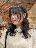 【春イメチェン】セミロングパーマ/20代・30代