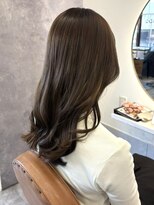 カノエ 福岡香椎店(canoe) オリーブアッシュ 透明感カラー レイヤー 顔周りカット 艶髪