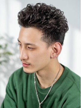ヒロギンザ 池袋東口店(HIRO GINZA) オールバックパーマ/2ブロックショート〈理容室〉