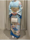 銀座訪問着レンタル　銀座訪問着着付け　銀座訪問着持込み