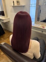 エクファ ヘア シェリル 草津 南草津店(ex-fa hair cherir)&nbsp;ワンホンレイヤー/ミルクティーブロンド/ダークブルー/南草津