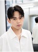 <24>ニュアンスパーマ/曲がる縮毛矯正/メンズサロン/メンズ/眉毛