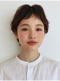 ハッシュカット/グレージュ/デザインカラー/大口新子安白楽鶴見