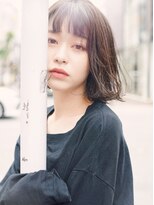 ブーフ(bufr)&nbsp;【bufr】切りっぱなしbob、くすみベージュ(大名/今泉)