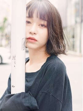 ブーフ(bufr) 【bufr】切りっぱなしbob、くすみベージュ(大名/今泉)