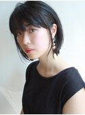 【morio成増】アッシュ　耳かけ　スリークボブ　小顔