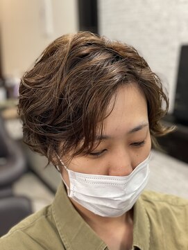 ヘアーメイクボヌール(hair make Bonheur) ハンサムショートに飽きたのでパーマをかけてみました！