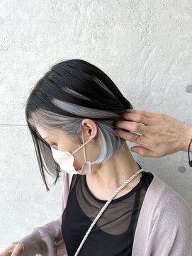 ロンド ヘアー(Rondo. Hair) インナーカラーホワイトバイオレット