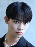 韓国ショートマッシュ【シースルーバング】ソフトツーブロック