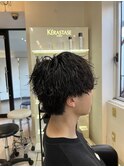 波巻きスパイラルパーマ　波巻きパーマ　スパイラルパーマ