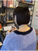 【札幌白石】ショートボブ/ミニボブ/黒髪/学生/ぱっつんボブ