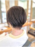 大人可愛いツヤ髪ナチュラルまるみシルエット小顔ショート