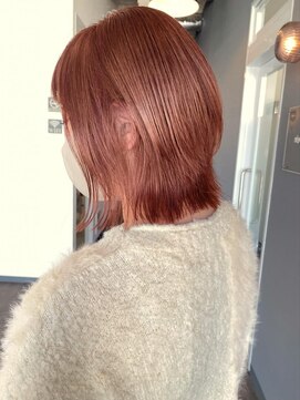 キティン 吉祥寺(kitin) 《kitin吉祥寺》 シアー　ピンク　オレンジ　ボブ