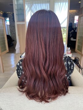 アドラーブル 長岡リップス旭岡店(adorable) 20代30代ブリーチなしピンク韓国風ロングヘア