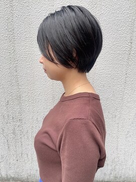 ラウンジ モリオ イケブクロ(Lounge MORIO Ikebukuro) 【morio池袋】黒髪バングあり大人ショートスタイル＊