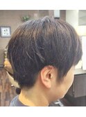 爽やかメンズカット黒髪暗髪タイトショートヘア