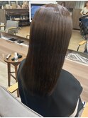 【Luccica PARIS sayumi】ダークブラウン×髪質改善ストレート