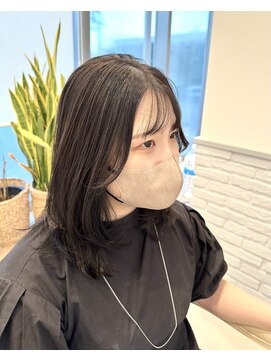 ヘアデザインロアール アリオ倉敷店(Hair Design Loire) ダークグレージュ×ワンカールレイヤー