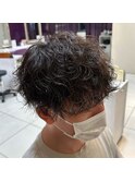 波巻きマッシュパーマソフトツイストスパイラルニュアンスパーマ