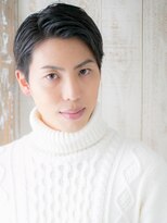 モッズヘアー メン 戸田公園店(mod's hair men) かき上げアップバングブラック韓国ヘアg戸田公園