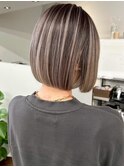 ハイライトバレイヤージュダブルカラーケアブリーチ20代30代