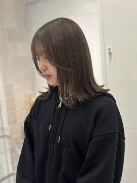 ローウェ 渋谷(Louwe) オリーブベージュボブ