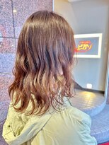 美容室ヒラトヤ 仙北店&nbsp;大人かわいいくせ毛風小顔セミディアッシュカラー♪20代30代40代