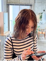 ほきもと美容室 ミディアムウェーブ