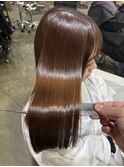 【原宿/表参道/明治神宮前】ブリーチなしWカラー　ブラウン