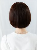ミストバング暖色系カラー小顔ボブ//上尾20代30代40代