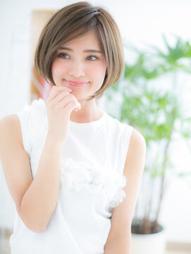 プリモア サロン ハナレ 綾瀬(primoA salon HANARE) 綾瀬/髪質改善/ヘーゼルグレージュ×小顔切りっぱなしボブl